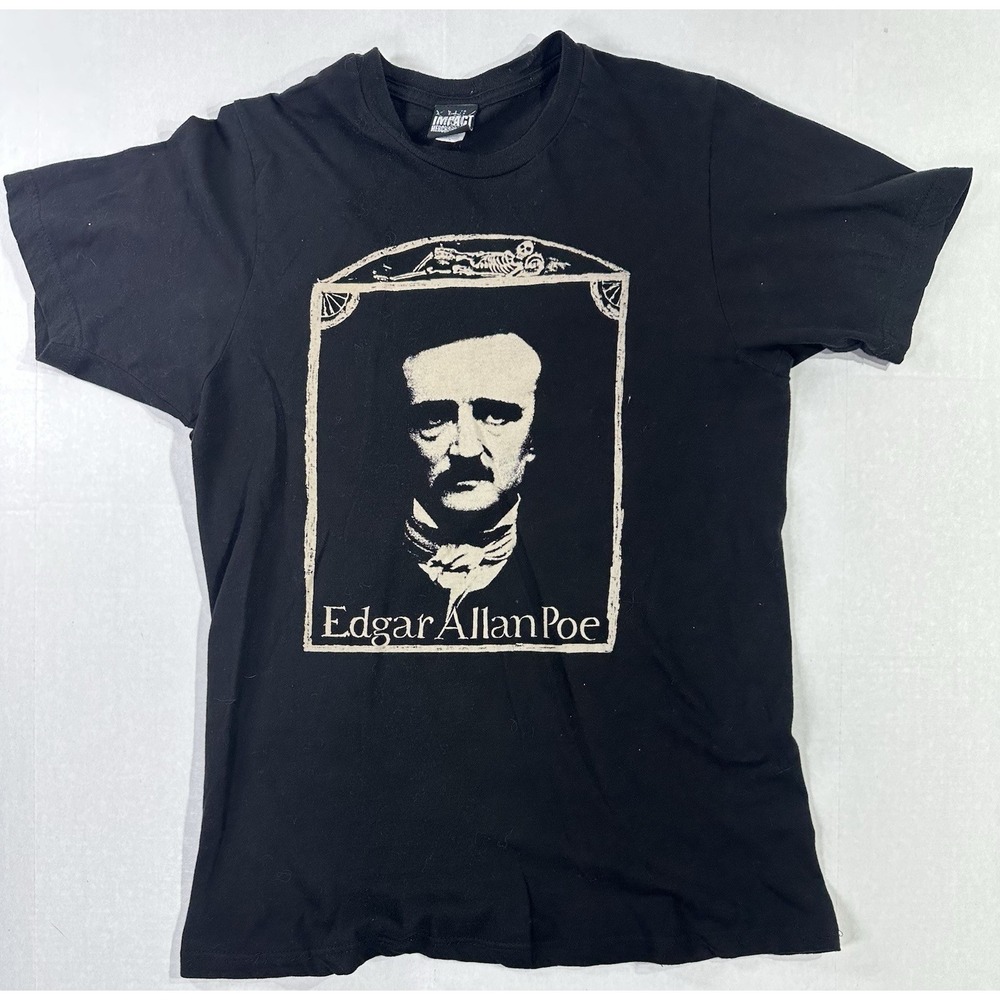 Edgar Allan Poe Gothic‎ Horror T-Shirt Small Impact Merch Black Literary
